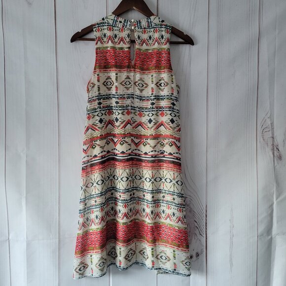 Cloth & People Sleeveless Casual Midi Dress, S, Western Print, Multi Color, EUC - Picture 3 of 8